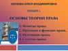 Основы теории права