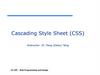 Cascading Style Sheet (CSS)