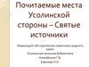 Почитаемые места Усолинской стороны – Святые источники