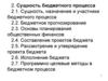 Сущность бюджетного процесса