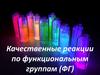 Качественные реакции по функциональным группам (ФГ)