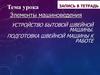 Элементы машиноведения. Устройство бытовой швейной машины. Подготовка швейной машины к работе