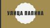 Улица Папина