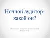 Ночной аудитор. Какой он?