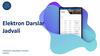 Elektron Darslar Jadvali
