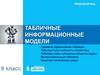 Табличные информационные модели моделирование и формализация. Правила оформления таблицы