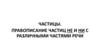 Частицы. Правописание частиц не и ни с различными частями речи