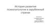 История развития психопатологии в зарубежный странах