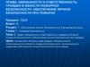 Права, обязанности и ответственность граждан в области пожарной безопасности. Обеспечение личной безопасности при пожарах