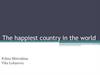 The happiest country in the world