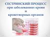 Сестринский процесс при заболеваниях крови и кроветворных органов