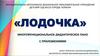Лодочка. Многофункциональное дидактическое пано с приложениями