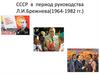 СССР в период руководства Л.И. Брежнева(1964-1982 гг.)