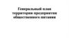 Генеральный план территории предприятия общественного питания