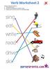 Verb worksheet