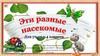 Эти разные насекомые. Для 1-4 классов