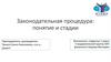 Законодательная процедура: понятие и стадии