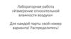Лабораторная работа «Измерение относительной влажности воздуха»