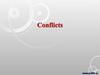 Conflicts. Characteristics of Conflict