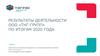 Результаты деятельности ООО «ТНГ-Групп» по итогам 2020 года