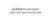 Дифференциальная диагностика лихорадок