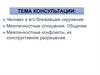 Человек и его ближайшее окружение. Межличностные отношения. Общение. Межличностные конфликты, их конструктивное разрешение
