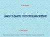 Адаптация пятиклассников