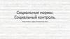 Социальные нормы. Социальный контроль
