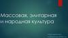 Массовая, элитарная и народная культура