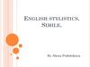 English stylistics. Simile