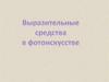 Выразительные средства в фотоискусстве