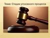 Стадии уголовного процесса