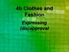 4b Clothes and Fashion