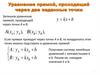 Уравнение прямой, проходящей через две заданные точки