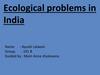Ecological problems in India