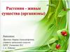 Растения - живые существа (организмы)