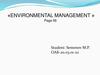 Environmental Management