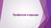 Профессия и карьера