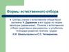 Формы естественного отбора