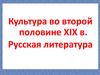 Культура во второй половине XIX в. Русская литература