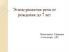 Этапы развития речи от рождения до 7 лет