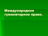 Международное гуманитарное право