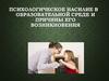 Психологическое насилие в образовательной среде и причины его возникновения