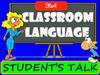 Classroom language students talk