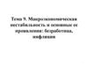 Макроэкономическая нестабильность и основные ее проявления: безработица, инфляция. Тема 9