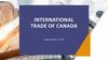 International trade of Canada