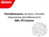 Рентабельность, ее роль, способы повышения рентабельности. ABC, XYZ анализ