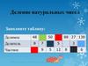 Деление натуральных чисел