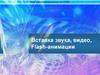 Вставка звука, видео, Flash-анимации