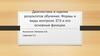 Диагностика и оценка результатов обучения. Формы и виды контроля. ЕГЭ и его основные функции